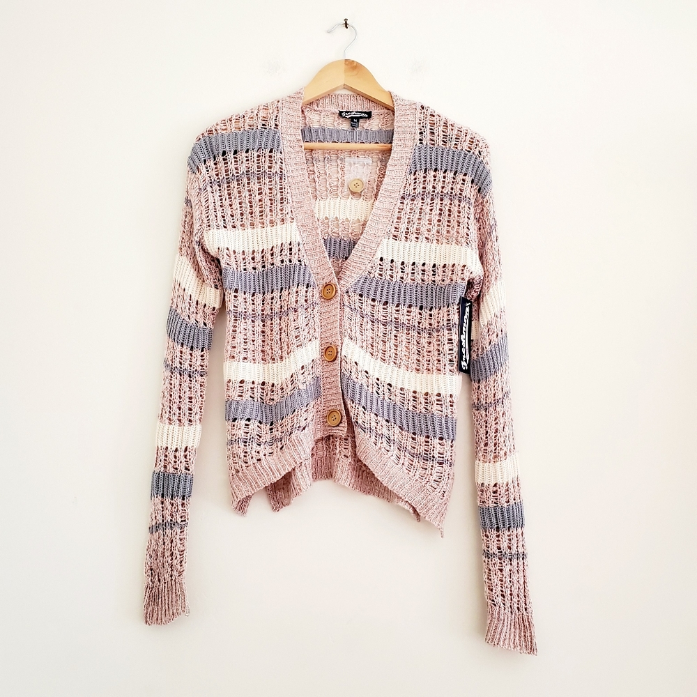 NWT Freshman 1996 sweaters cardigan Medium Cream
